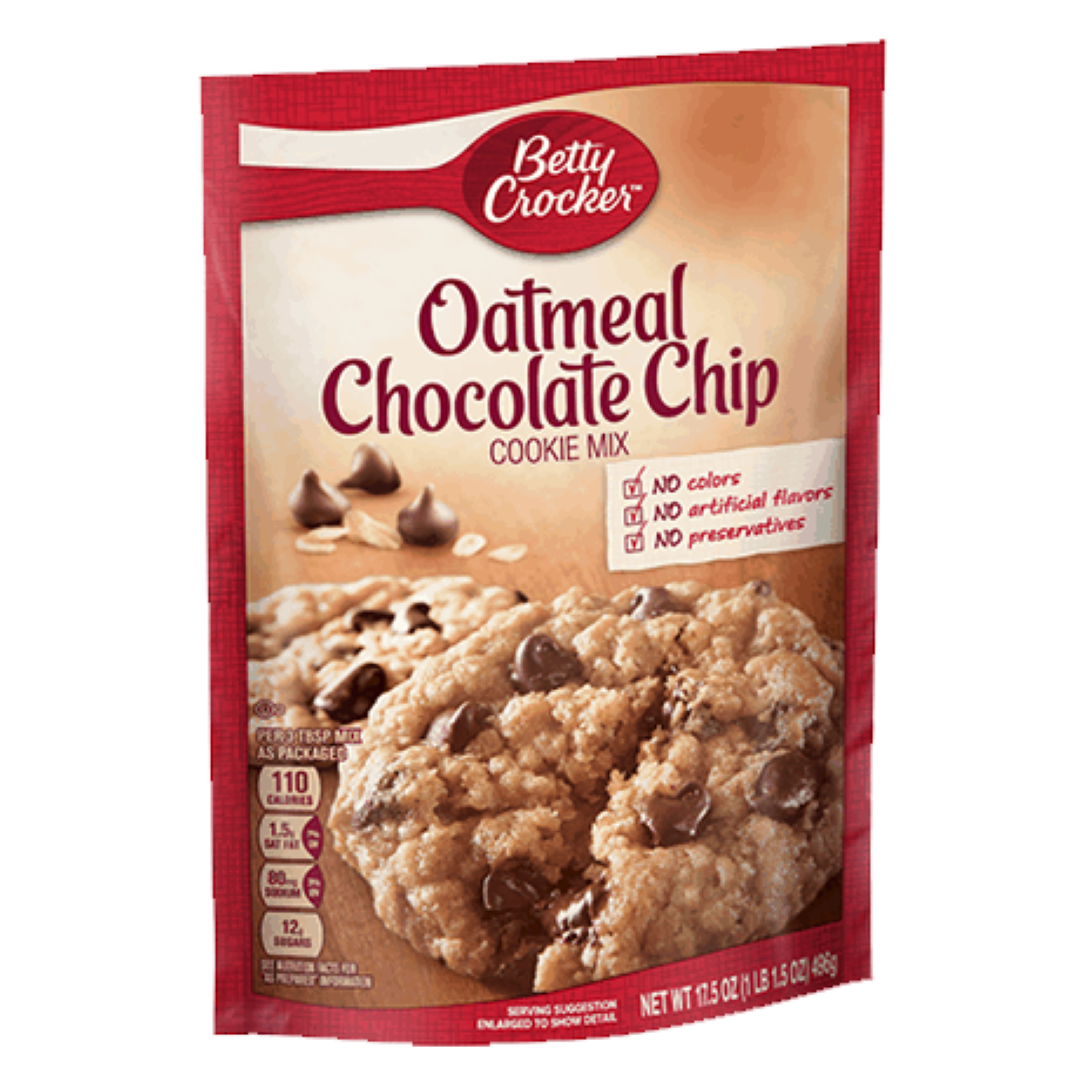 BETTY C. COOKIE MIX OATMEAL CHOC CHIP 496G